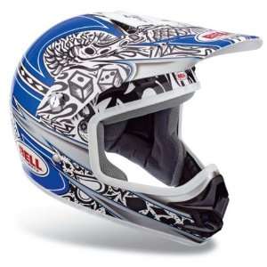Bell SC X Jr. Speed Tat Blue Youth Motocross Helmet 2010 Model   Size 