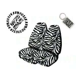 Universal Fit Animal Print High Back Bucket Seat Covers, Wheel Cover 