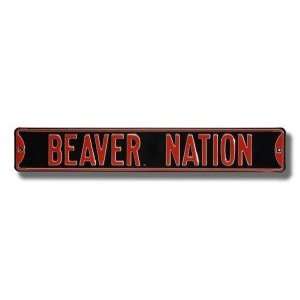  Oregon State Beavers Beaver Nation Street Sign: Sports 
