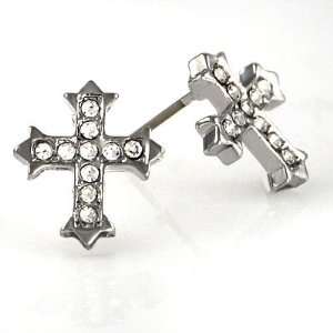  G Unit Platinum Style Cross Earrings: Everything Else