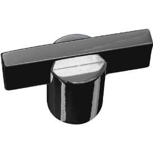   Inch Diameter Meis Cabinet/Door Knob, Black Chrome: Home Improvement