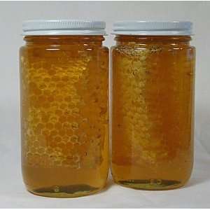 Chunk Honey by Drapers Super Bee Apiaries 22oz Jar (Honey with Comb)