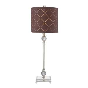  HGTV HGTV143 BRUSHED STEEL / CLEAR TABLE LAMP: Home 