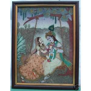  Radha & Krishna enjoying in spring season, Art Craft 