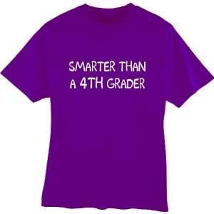  Smarter Than a 4th Grader Adult Purple Tshirt Size Medium 