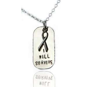  I Will Survive Inspirational Sterling Silver Necklace 