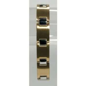  Kingsley Magnetic Bracelet Mens Gold # 0014: Health & Personal Care