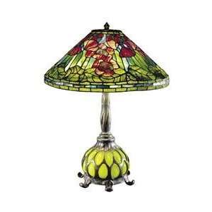  Dale Tiffany 0039 363 Poppy 4 Light Table Lamp in Antique 