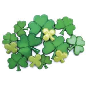   Findings Buttons, St. Patrick Feets Day, 10/Pkg Arts, Crafts & Sewing