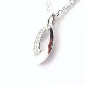  Necklace silver Câlin white.: Jewelry