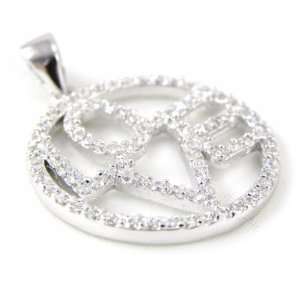  Pendant silver Love white. Jewelry