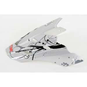   : AFX Helmet Peak , Color: Silver, Style: Skull 0132 0493: Automotive