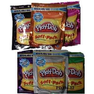  Playdoh Resealable SOFT PACKS: 12PK: Toys & Games
