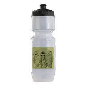  Trek Water Bottle Clear Blk Vitruvian Man by Da Vinci 