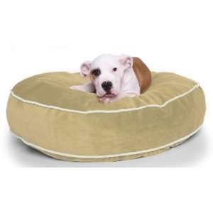  36 in. Round Dog Bed w Microsuede Fabric Cover: Pet 