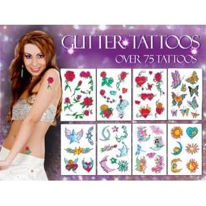  Shimmery Glitter Tattoo Package
