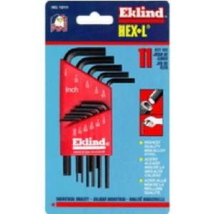  Eklind Tool 269 10113 13Pc. Inch Size Hex L Key Set Short 