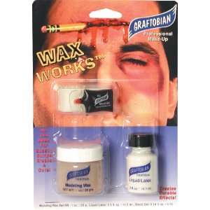 Lets Party By Graftobian Wax Works   Latex and Wax Kit / Tan   One 