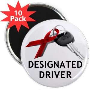 December Drunk Driving Prevention Designated Driver 2.25 inch Fridge 