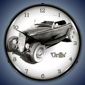  Grills Hotrod Convertible Lighted Wall Clock: Everything 