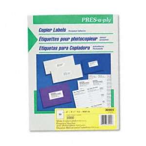   Copier Labels LABEL,ADRS,2X4.25,10/SH (Pack of5): Office Products