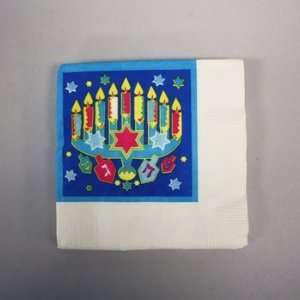  Rite Lite 10905 Menorah Lights Beverage Napkins   10 in 