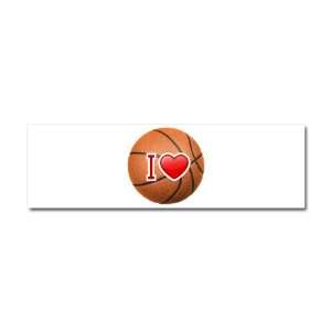  Car Magnet 10 x 3 I Love Basketball: Everything Else