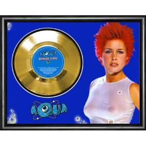  Aqua Barbie Girl Framed Gold Disc A3 Musical 