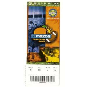  2003 Tangerine Bowl Full Ticket NC State Kansas 