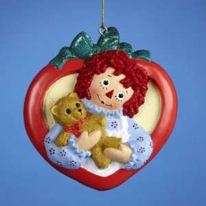 Club Pack of 12 Raggedy Ann in Heart with Teddy Bear Christmas 
