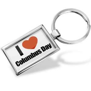  Keychain I Love Columbus Day   Hand Made, Key chain ring 