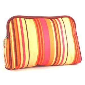  Danielle Runway Stripes Oval Travel Cosmetic Bag: Beauty