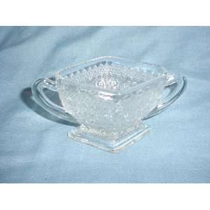   Shaped Sandwich Glass sugar Bowl by Indiana Glass Co: Everything Else