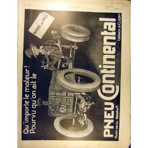    1911 Advert Pneu Continental Tyres Pneumatic French