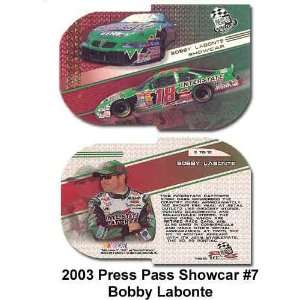  Press Pass Showcar 03 Bobby Labonte Card: Sports 