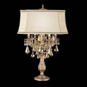   Florentine Bronze/Optic Handcut Clear Sophia 4 Light Table Lamp 70505