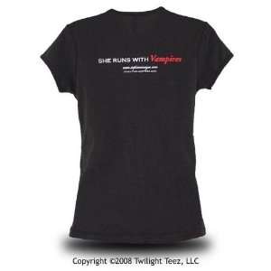  Twilight Runs with Vampires Fitted Shirt Size 2XL 