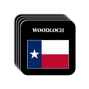 US State Flag   WOODLOCH, Texas (TX) Set of 4 Mini Mousepad Coasters