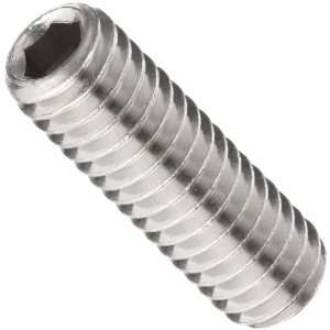 18 8 Stainless Steel Set Screw, Hex Socket Drive, 1/2 Dog Point, #10 