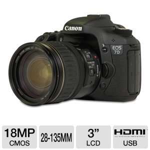  Canon EOS 7D 18MP DSLR & 28 135mm Lens Bund Bundle 
