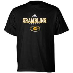  adidas Grambling Tigers Black True Basic T shirt: Sports 