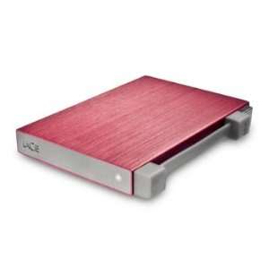  LACIE rikiki GO 1TB USB 2.0 RED Portable HardDrive 