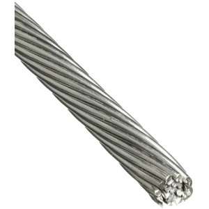 Stainless Steel 316 Wire Rope, 1x19 Strands, 3/16 OD, 100 Length 