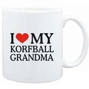  Mug White  I LOVE Korfball MY GRANDMA  Sports: Sports 