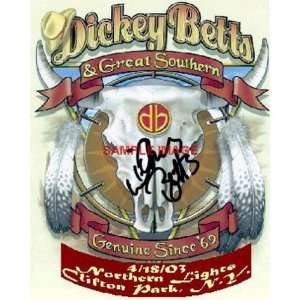    Dicky Betts autographed GREAT SOUTHERN ROCK poster 