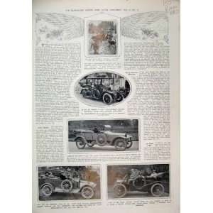  1913 Motor Car Adverts Goodrich Tyres Vauxhall Wheel