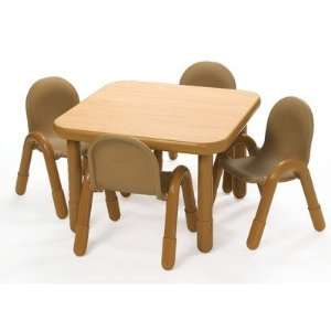  Angeles Preschool Table & Chair Set NATURAL: Toys & Games