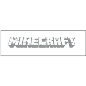  Minecraft Sticker Peel and Stick Metallic Silver 