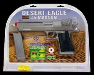 Soft Air Desert Eagle .44 Magnum Spring Powered Airsoft Pistol (Silver 