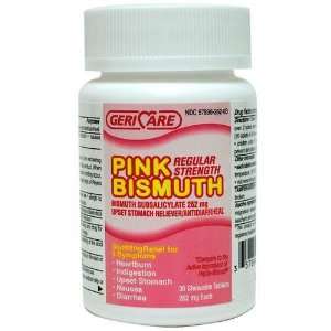  Pink Bismuth Antidiarrheal (262mg)   30 Chewable Tablets 